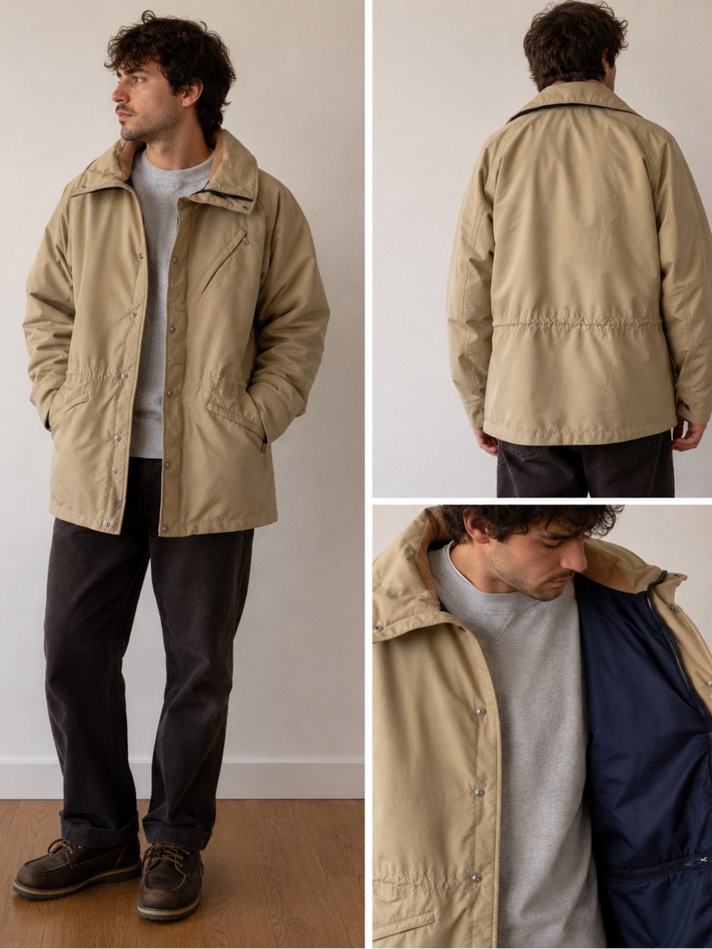 Rare VTG 80s The North Face Gore-Tex Brown Label USA Parka Jacket XL